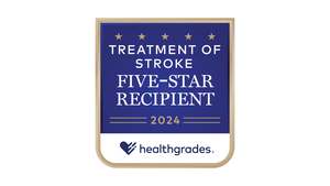 Healthgrades treatment of stroke five-star recipient